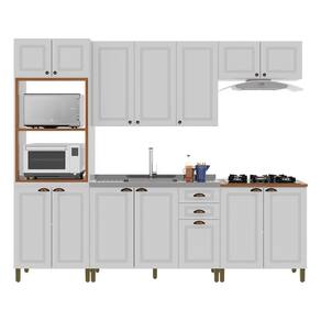 Cozinha Modulada Firenze 5 Peças Com Torre Quente 2 Fornos Branco - Indékes Branco
