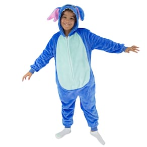 Stitch Macacão Kigurumi Pijama Roupa Fantasia Cosplay Inverno Infantil Oficial Disney