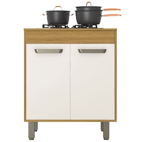 Balcão de Cozinha Cooktop 70cm Emily Freijó/Off Acetinado Z44 - Mpozenato