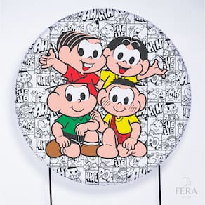 Painel Decorativo para Festa 1,80x1,80 metros Vesti Fácil com Elástico Turma da Mônica - Fera Print