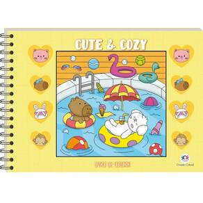Livro de Colorir Cute and Cozy Yellow - Ciranda Cultural