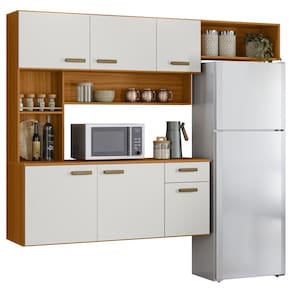 Cozinha Suspensa Lilian Freijó UV/Off Acetinado Z44 - Mpozenato