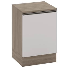 Balcão de Cozinha 58cm 1 Porta Grace Carvalho Oak/Off White Z44 - Mpozenato
