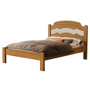 Cama Iris 1.4 Casal Nature/Off White – VJ Móveis