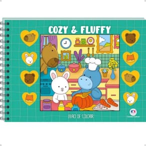 Livro de colorir Cozy and Fluffy Green - Ciranda Cultural