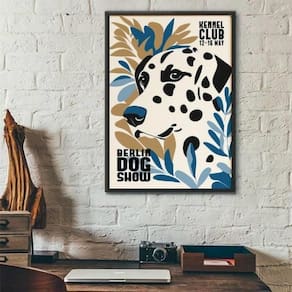 Quadro Dálmata - Berlin Dog Show Poster 33X24Cm