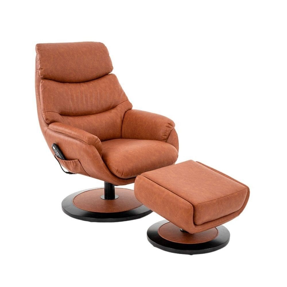 Poltrona Massageadora com Apoia para Pés Montana Marrom