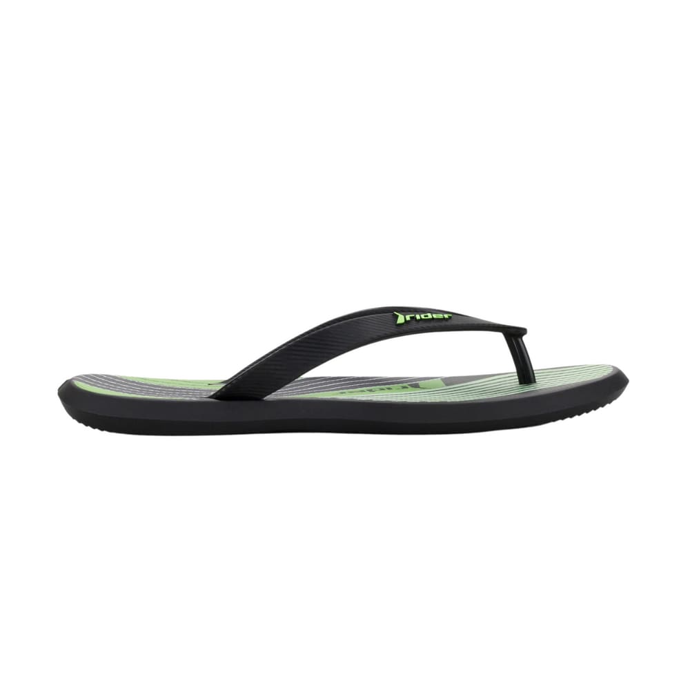 Chinelo de Dedo Rider R1 Estilo Conforto Masculino Preto e Verde