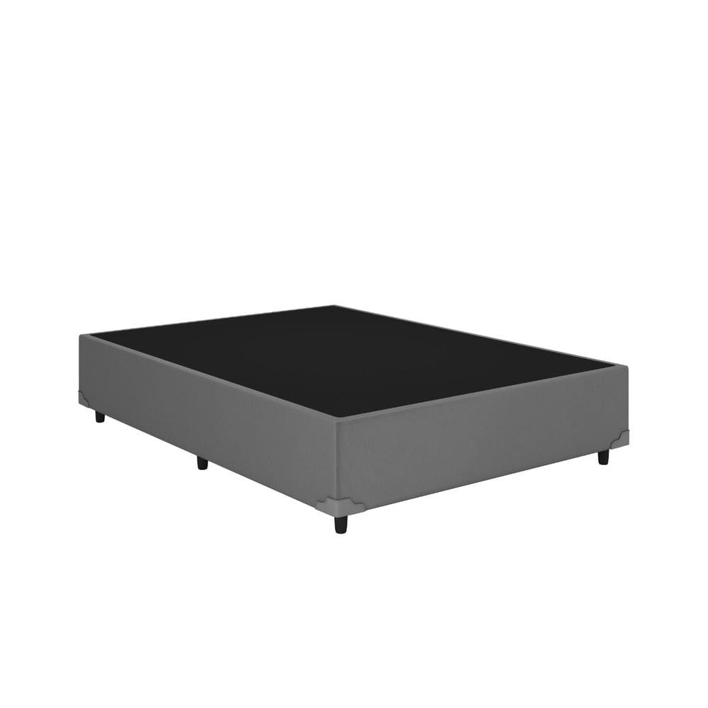 Base Box Casal Corino Cinza 138x188 Blindado