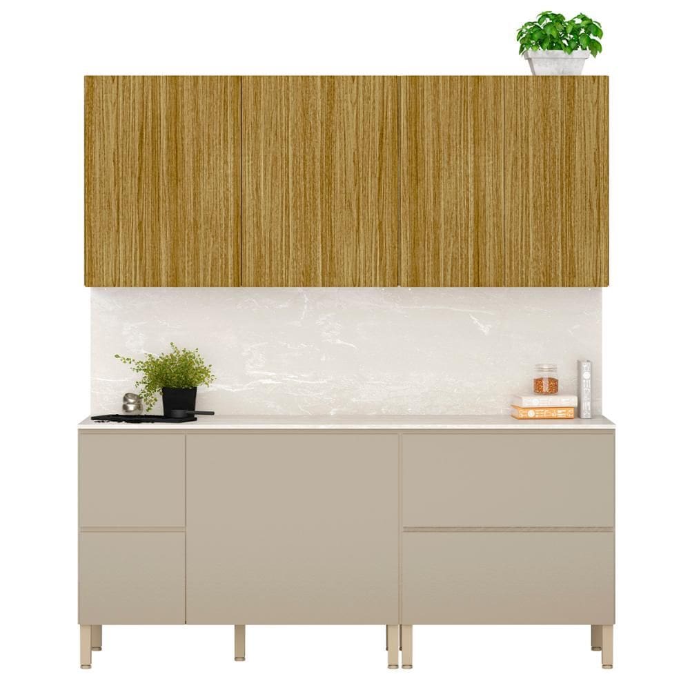 Conjunto de Armarios Modulados Art com 8 Portas e 3 Gavetas