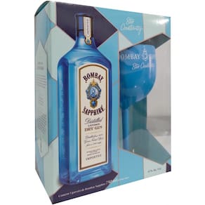 Kit Bombay Sapphire 750ml com taça (Stir Creativity)