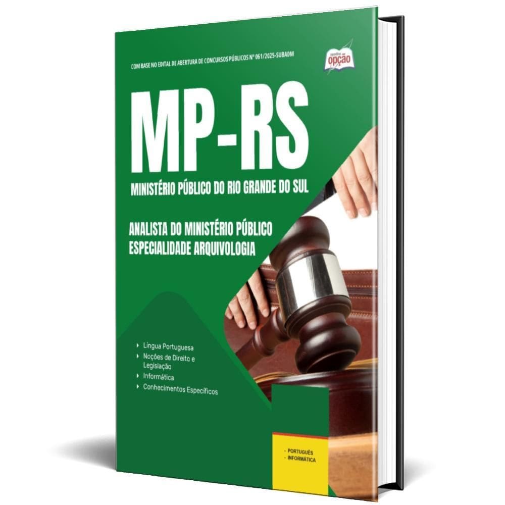Apostila Mp Rs 2025 Analista Do Ministério Público