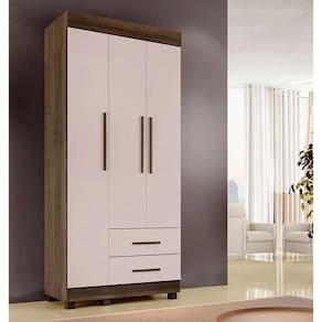 Guarda Roupa Copacabana New 3 Pts Imbuia/off - Benetil