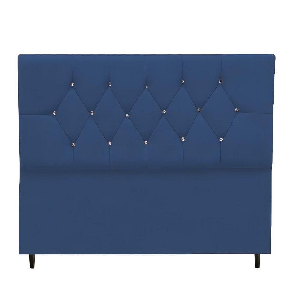 Cabeceira Estofada Cama Box Solteiro 90 Cm Suede Nina Cor:marrom