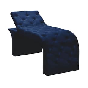 Maca Estofada Estética Cílios Regulável Spa Suede Larissa Cor:azul Marinho