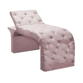 Maca Estofada Estética Cílios Regulável Spa Suede Larissa Cor:rosê