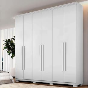Guarda Roupa Moscou 6 Portas Branco - Benetil