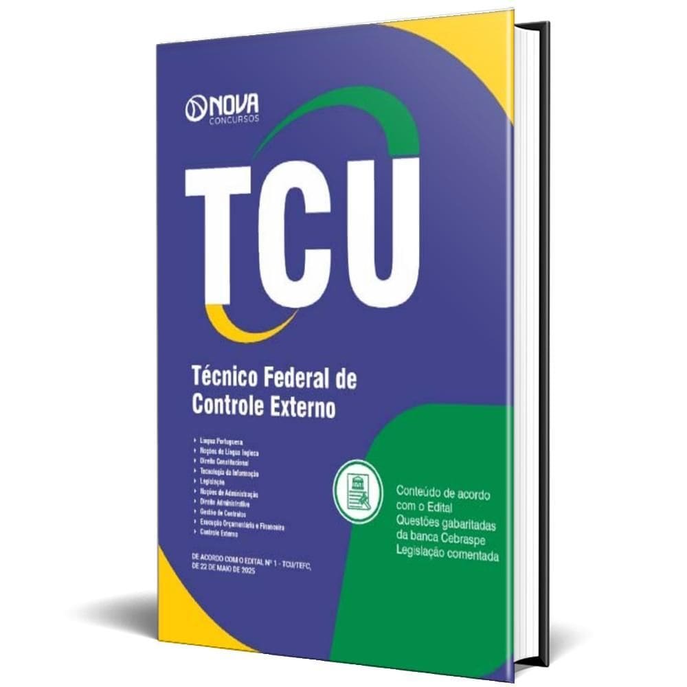 Apostila Tcu 2025 Técnico Federal De Controle Externo