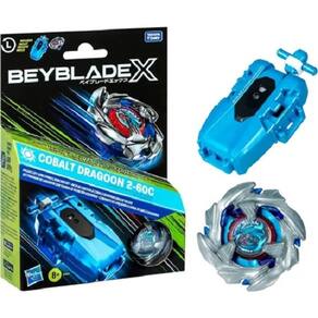 Beyblade X Cobalt Dragoon 2-60C Kit Premium Deluxe C/ lançador a corda - Hasbro