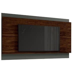Painel Até 70 Polegadas Estante Dunamis 180 Cm Mobler marrom Palisandro Cinza Régio