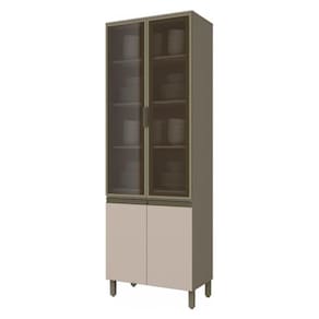 Cristaleira 4 Portas Connect Duna-cristal - Móveis Henn Duna-cristal