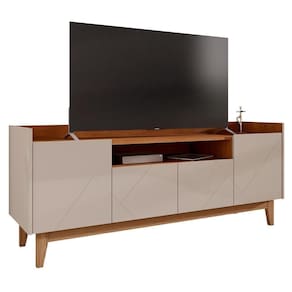 Rack Bancada Adria 158cm Off White-cedro Para Até 60? - Casa D Off White-cedro