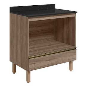 Balcao Nicho Forno 80cm Mdf Kali 16406 Carvalho Toq Carvalho Toq Nicioli Carvalho Toq Carvalho Toq