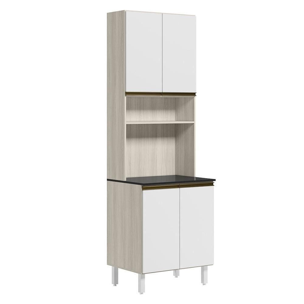 Paneleiro Duplo 4 Portas 70cm Mdf Kali 12230 Bianco Toq Branco Uv Nicioli Bianco Toq Branco Uv