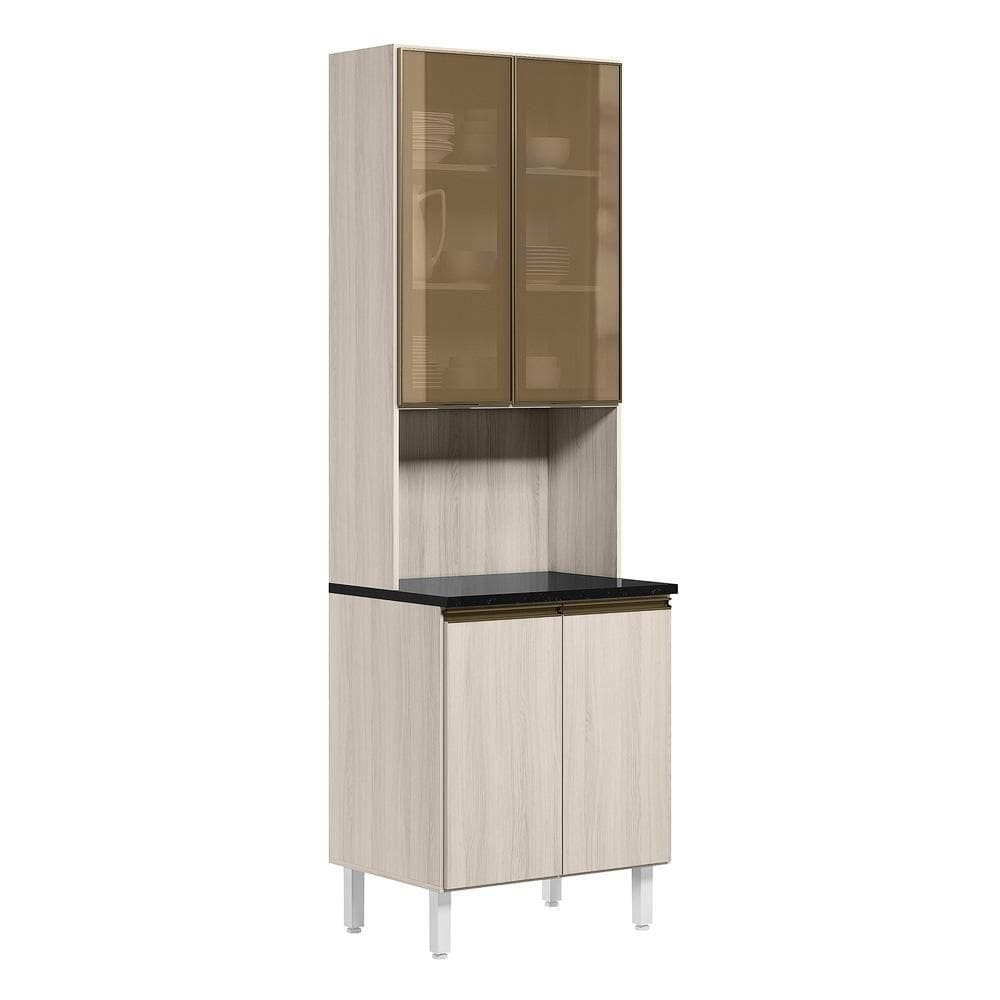 Paneleiro Duplo 4p Vidro 70cm Mdf Kali 18340 Bianco Toq Bianco Toq Nicioli Bianco Toq Bianco Toq