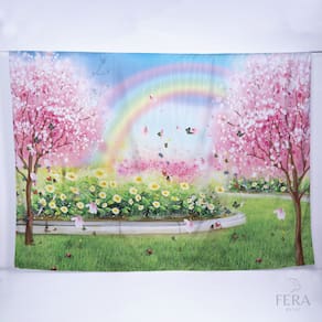 Painel de Festa Retangular Jardim Encantado de 6,00x3,00m - Fera Print