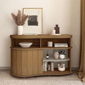 Aparador Buffet 120cm Com 1 Porta Multimóveis Cr50127 Cinamomo-off White