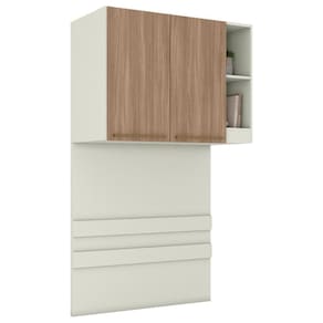 Ponte Solteiro Modulado 2 Portas 185x104 Cm Seletto Areia Jequitiba Henn Areia Jequitiba