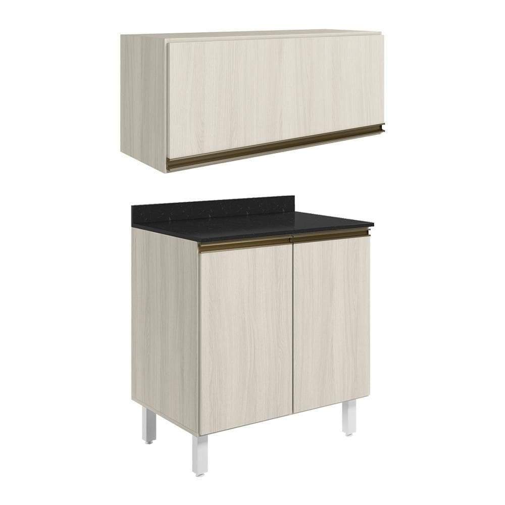 Armario Aereo E Balcao Mdf 70cm Kali Bianco Toq Bianco Toq Nicioli Bianco Toq Bianco Toq