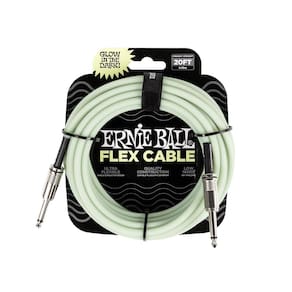 CABO ERNIE BALL FLEX 20ft (6,10 METROS) GLOW IN THE DARK