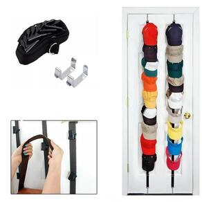 Cabideiro Organizador Ajustável Para Bolsas, 16 Bolsos, Para Porta, Parede E Armário Ideal Para Bonés E Chapéus
