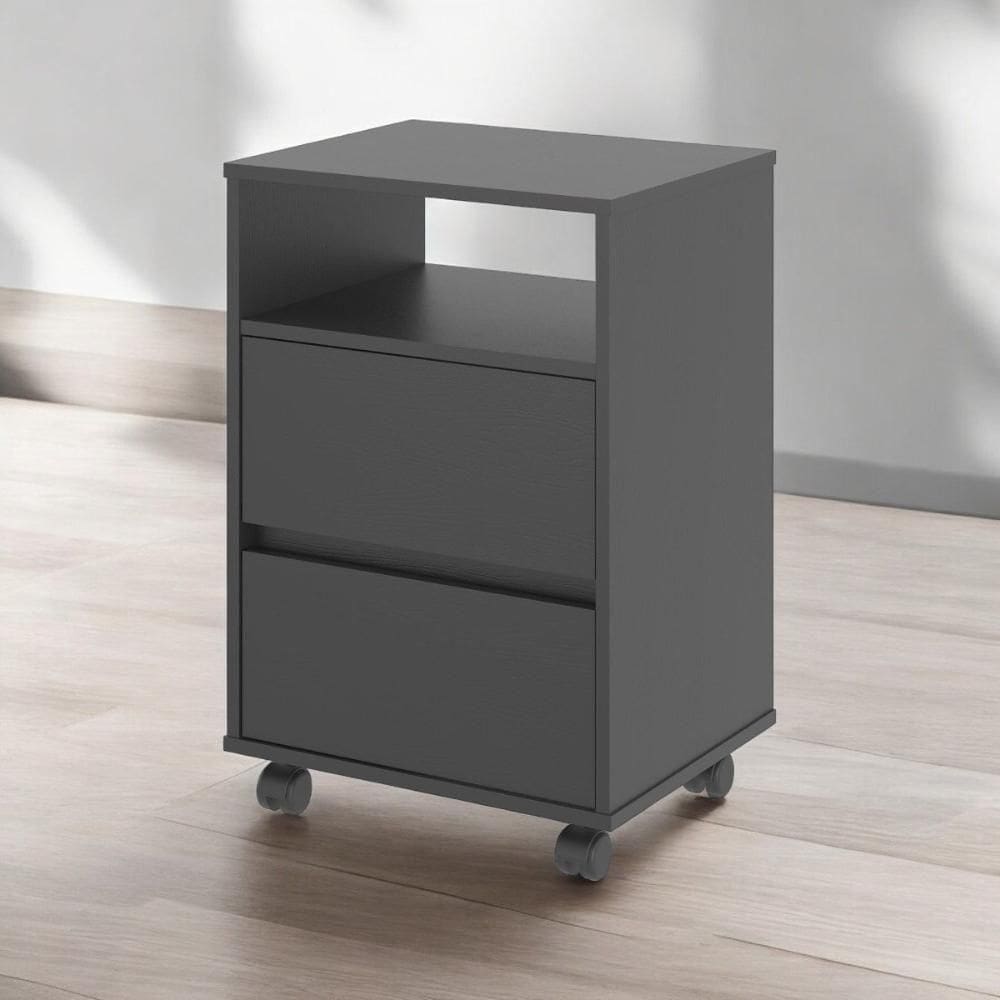 Gaveteiro Fox Com Rodízios Preto