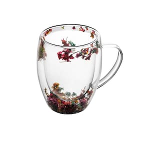 Caneca Parede Dupla De Vidro Borossilicato Fall 330Ml