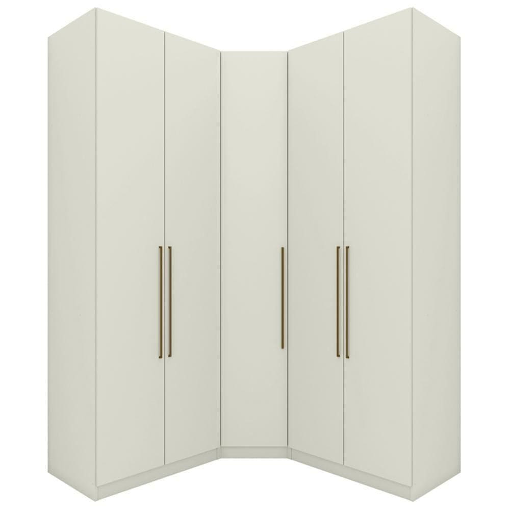 Guarda Roupa Modulado 3 Pecas 241x162 Cm Seletto Areia Henn Areia