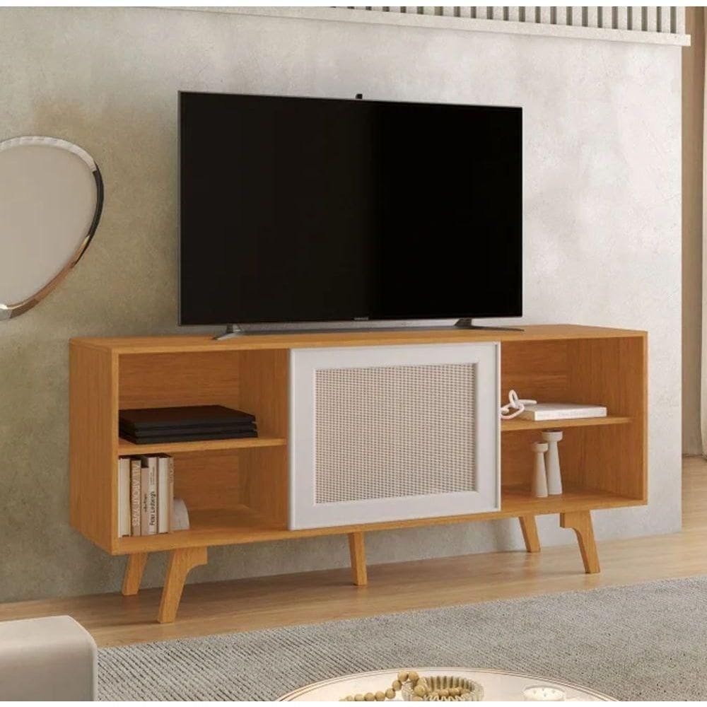 Rack Garra Para Até 56" Jcm Movelaria - Cinamomo/off