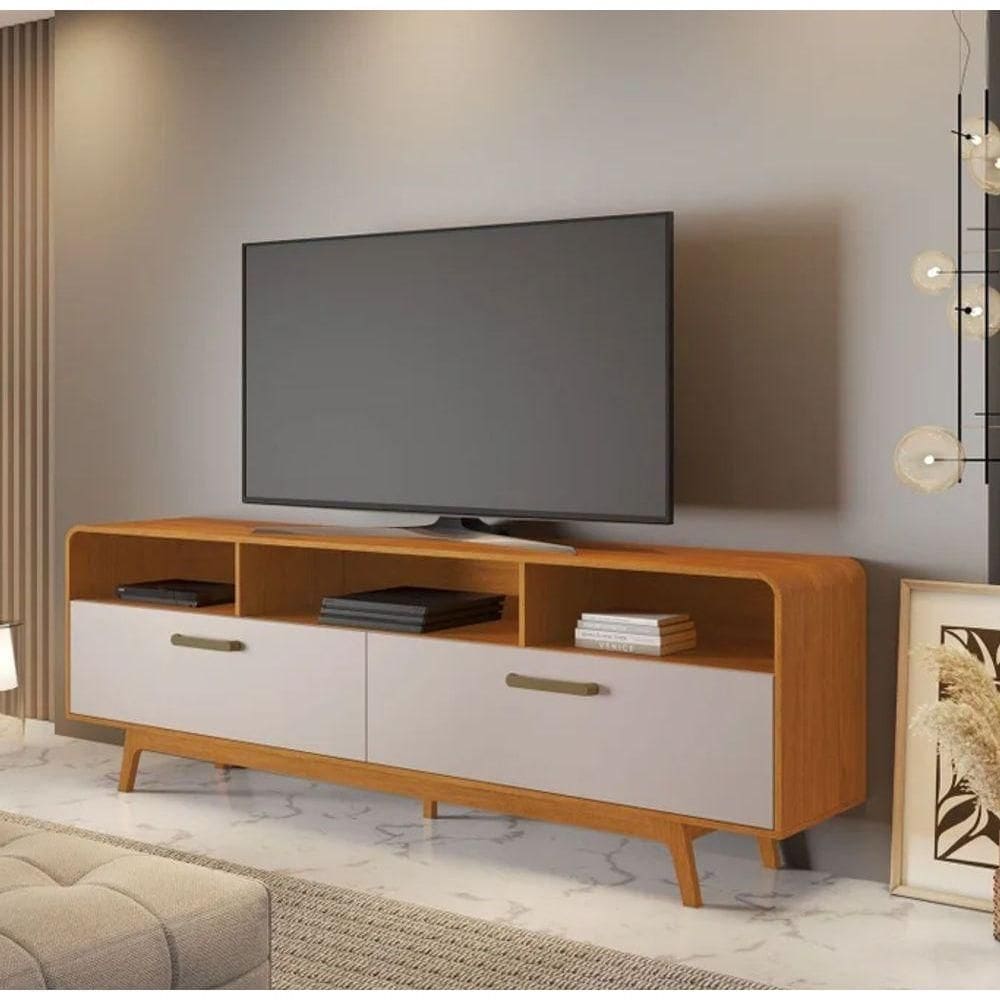 Rack Cristal Jcm Movelaria - Cinamomo/off