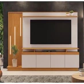 Home Absoluto Até 65" Jcm Movelaria - Cinamomo/off