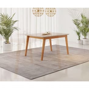 Mesa De Jantar Elegance Jcm Movelaria Cinamomo/off 1,20 M