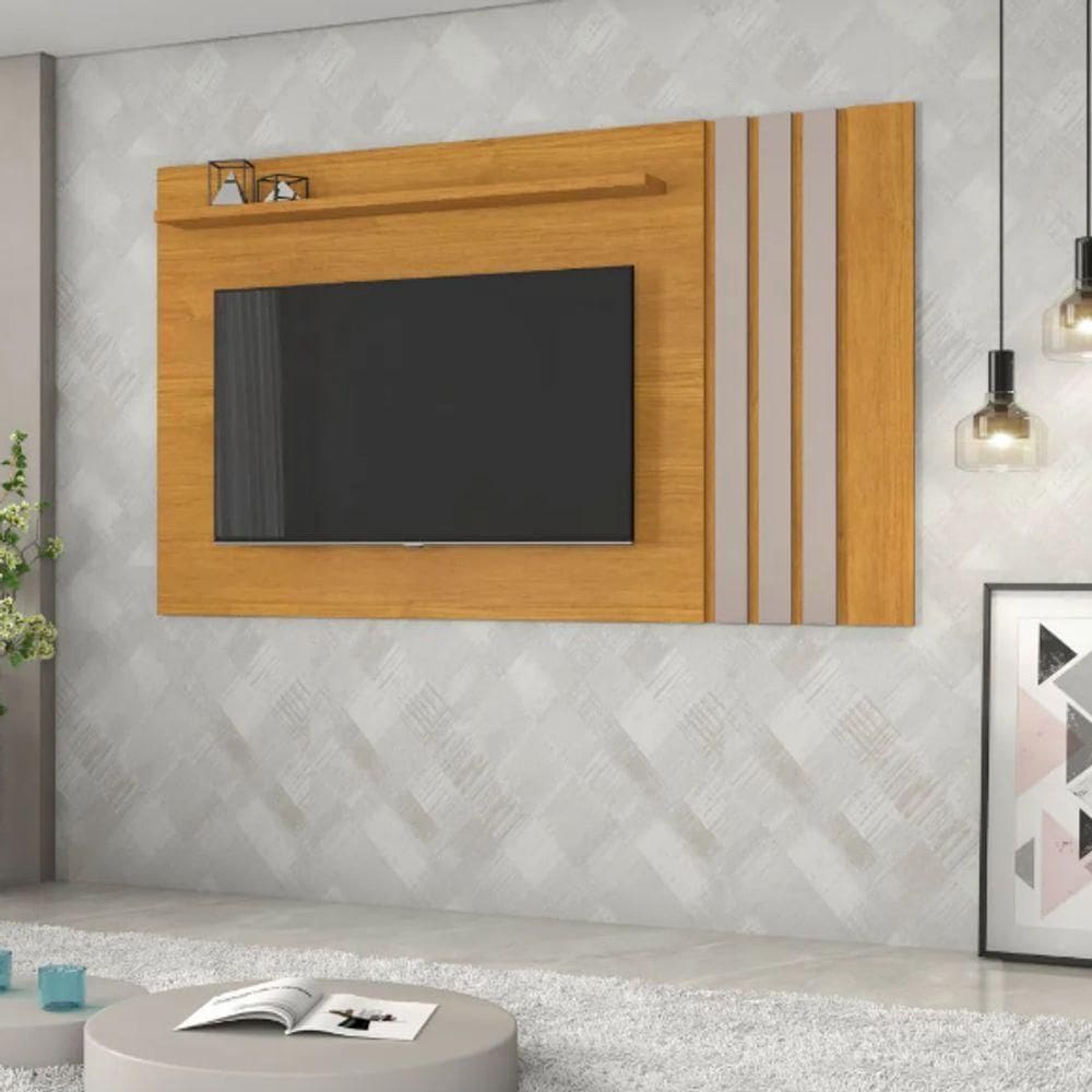 Painel Para Até 70” Atraente Jcm Movelaria - Cinamomo/off