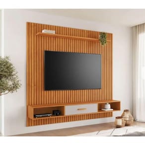 Painel Alívio Para Até 65" Com Nicho Jcm - Cinamomo/off