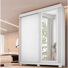 Guarda Roupa Mônaco mdf 2 Portas Branco - Benetil
