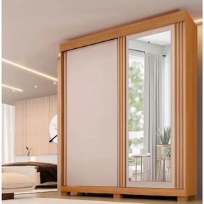 Guarda Roupa Mônaco mdf 2 Portas Cinamomo/off - Benetil