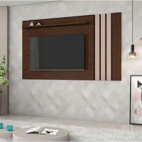 Painel Para Até 70" Atraente Jcm Movelaria - Café Soft/off