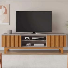 Rack Para Até 70" Trunfo Jcm Movelaria - Cinamomo/off