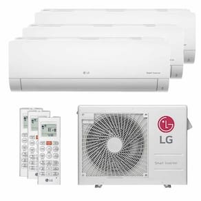 ArCondicionadoMultiTri Split LG 21000 BTUs(2X7000+1X9000) Quente e Frio Inverter 220V Z3UW21GFB1.AWGZBR1