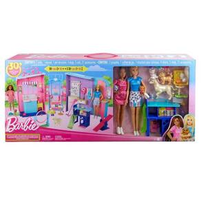 Hrg81 Barbie Baba De Animais De Estimacao Playset